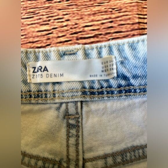 Zara Womens Button Fly Denim‎ Shorts Size 2 - Picture 5 of 7
